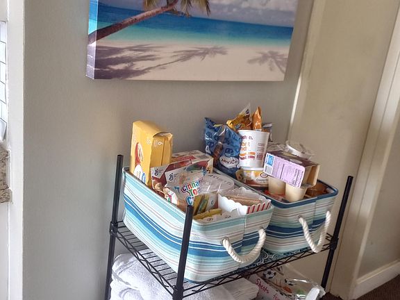 Extra linens/towels and snacks