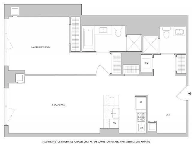 Floor plan 1X1D - A4D