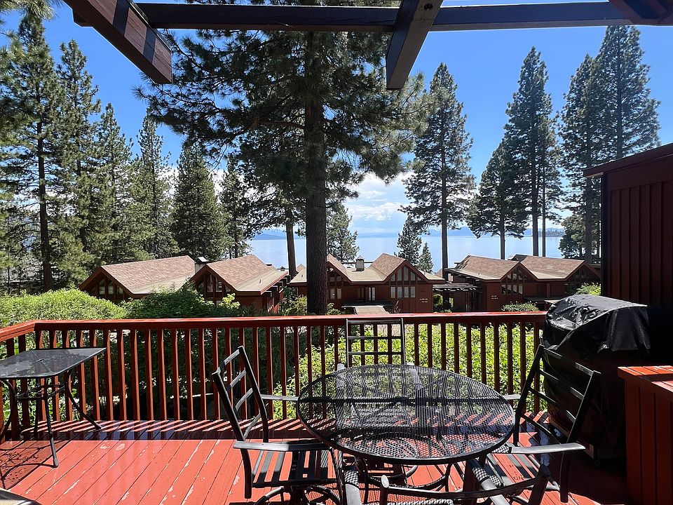 View from upstairs and outdoor deck off of main level.