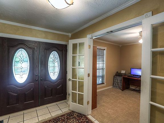 Double entry doors greet you.