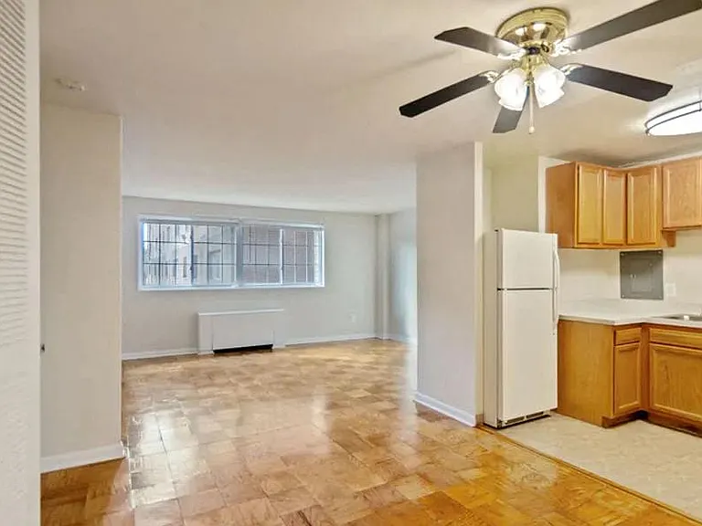 1B Kitchen and Living Room, View from Foyer