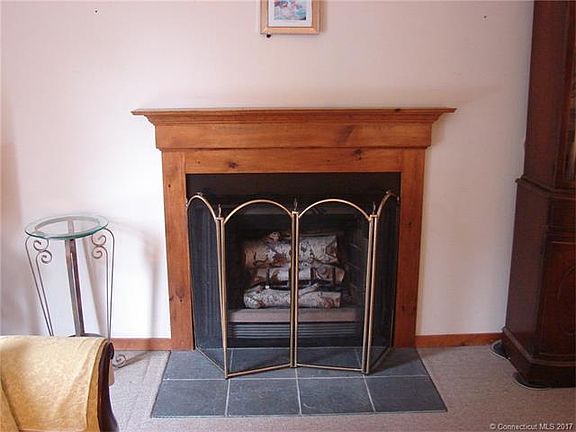 Living room fireplace