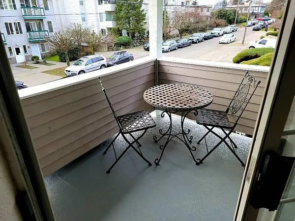 Large Outside Deck with complimentary Use Bistro Table for Two