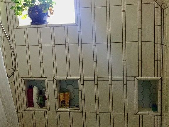 Master bath custom tiling
