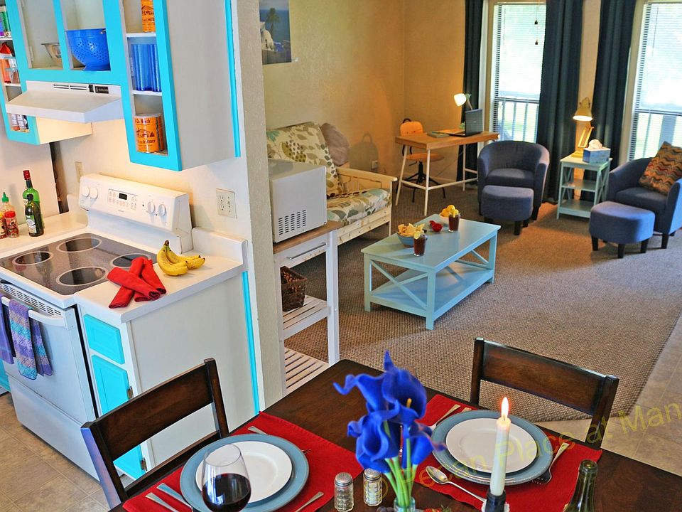 Fully furnished 2 bedroom, 1 bathroom apartment with in-unit laundry on second floor.