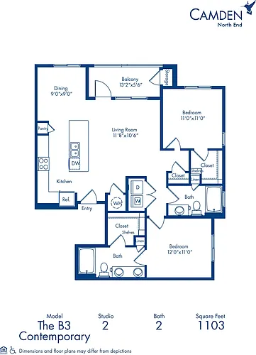 Floor plan The B3