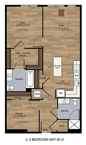 Floor plan E-1