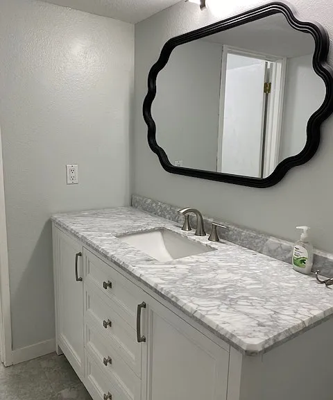 Downstairs bathroom vanity
