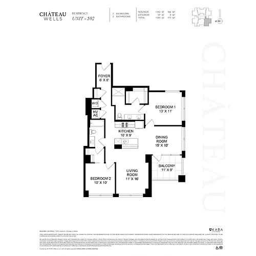 Floor plan 2 Bed 2 Bath 04 Tier