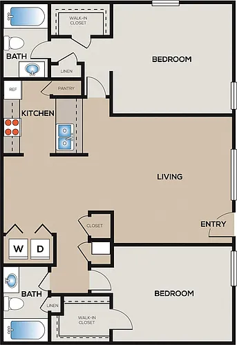 Floor plan 2B