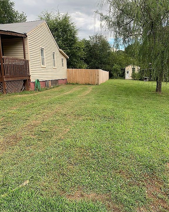 Fully fenced backyard