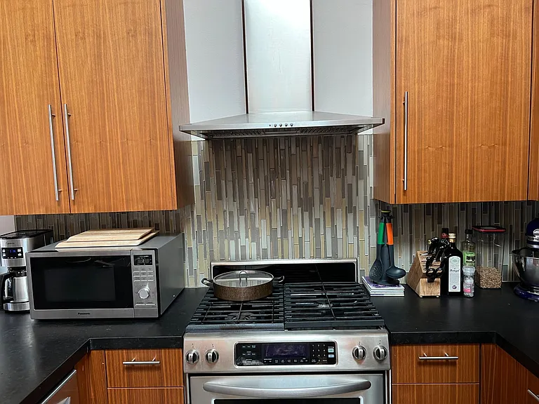 Kitchen with gas range