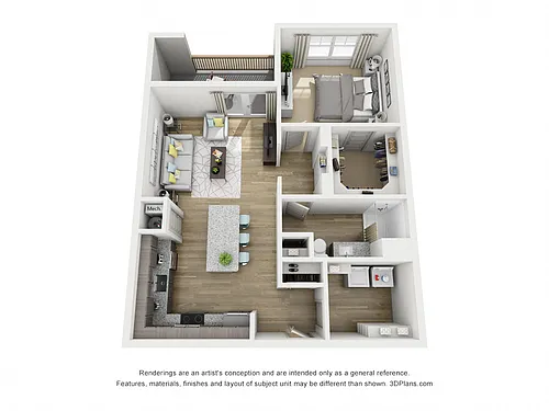 Floor plan A1B-P