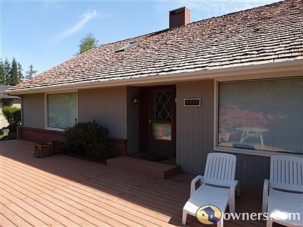 Entrance to 1714 showing 750 sq. ft. deck.
