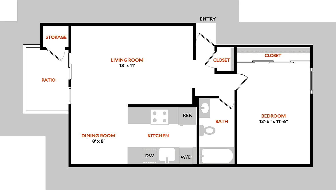 Floor plan Plan 1BR