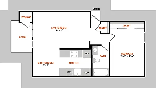 Floor plan Plan 1BR