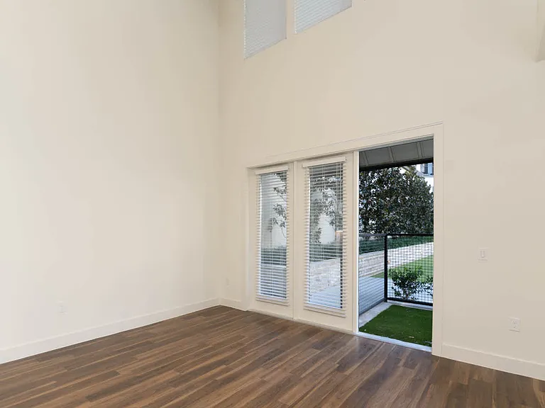 Living Room with Patio and Hard Surface Flooring