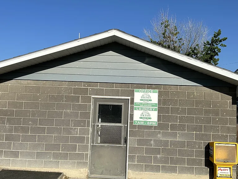On site laundry and male and female shower and bathroom building
