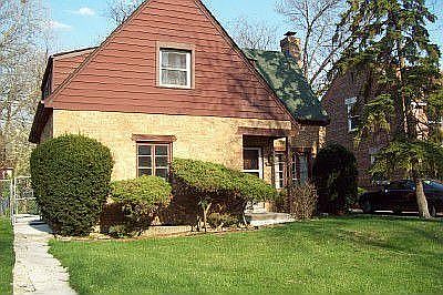 front of brick house