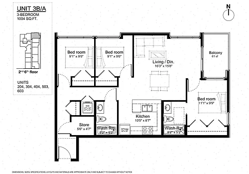 Floor plan 304