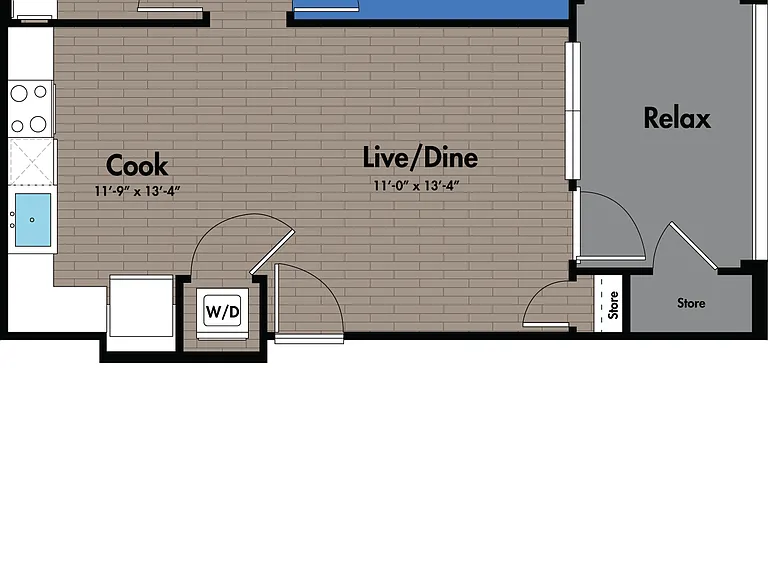 Azure City Living - A1 - 1 Beds - 1 Baths - 656 Sq. ft.