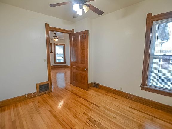 bedroom off living room