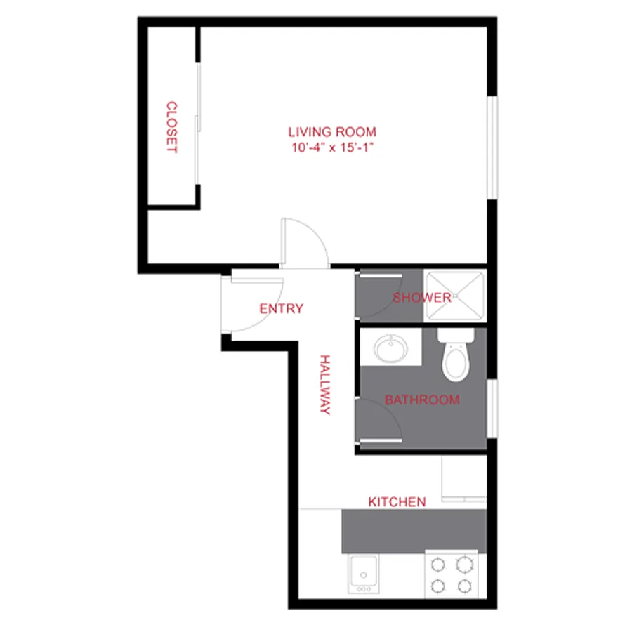Floor plan Studio