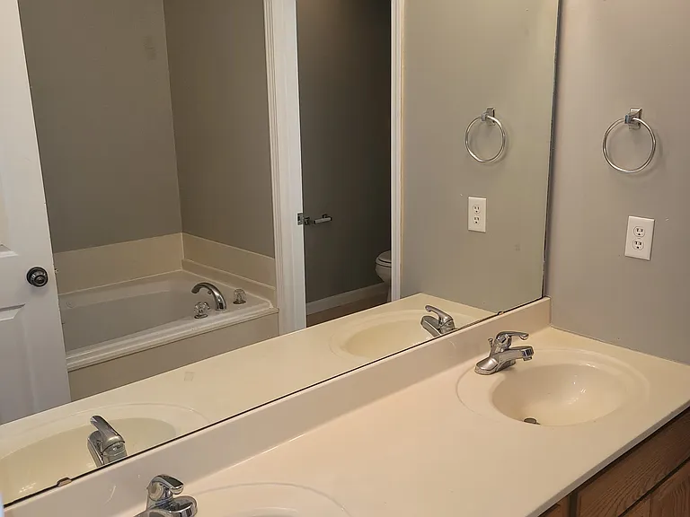 Master Bedroom dual basin sink and vanity