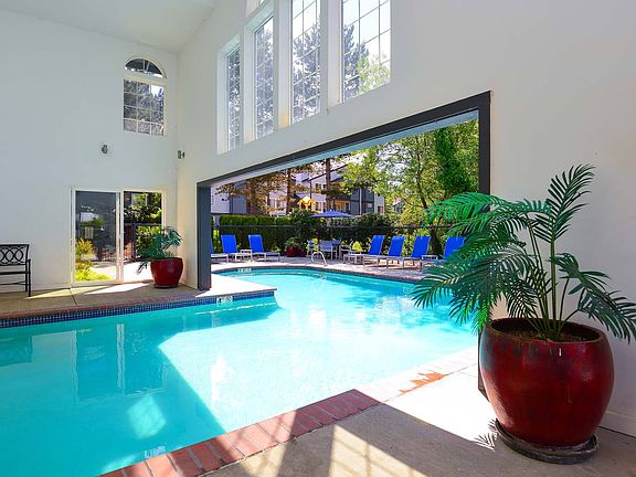 Enjoy the best of both worlds with our unique indoor-outdoor pool, offering a relaxing swim no matter the weather.