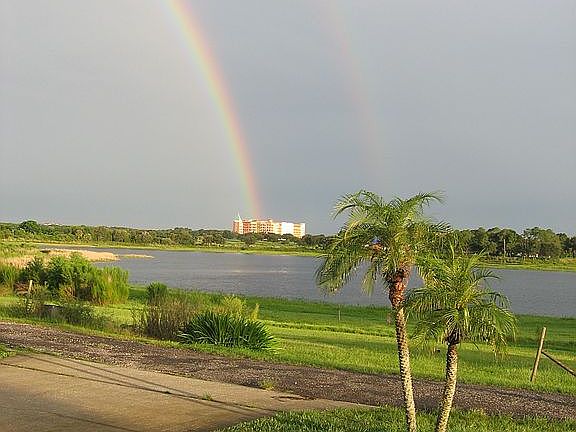 View from the front door. 