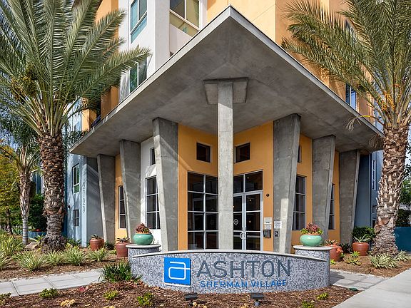 Exterior of building with community name.