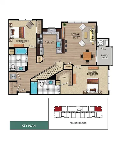 Floor plan Broadlawn Loft