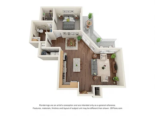 Floor plan A3A (Wheelchair Accessible)