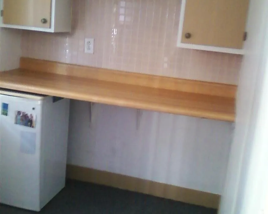 Counter eat-in area. Fridge replaced.