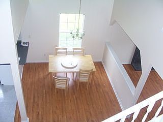 view of dining room from loft