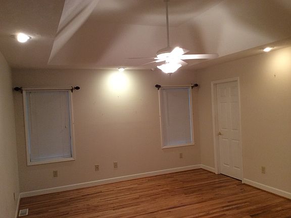Vaulted ceiling in Master
