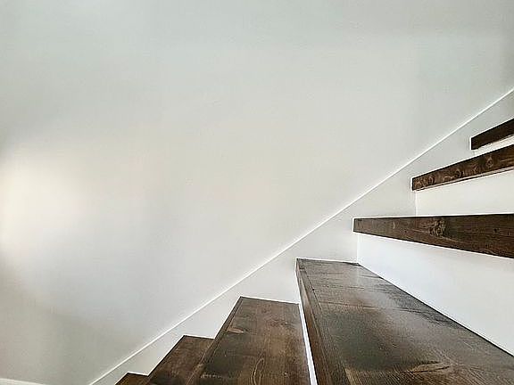 Custom, hardwood stairs 