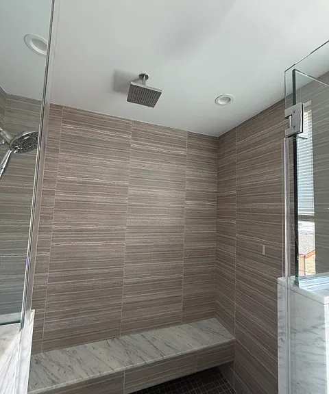 Master shower