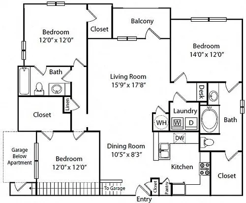 Floor plan 3C