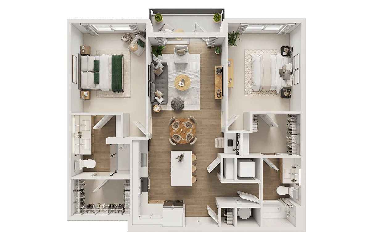 Floor plan B1C