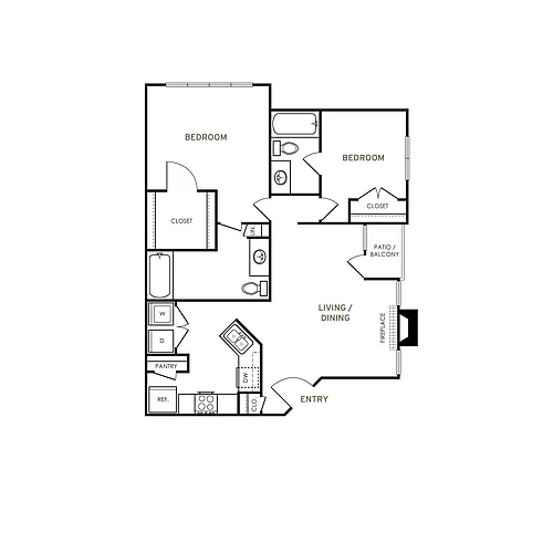Floor plan B3 Renovated