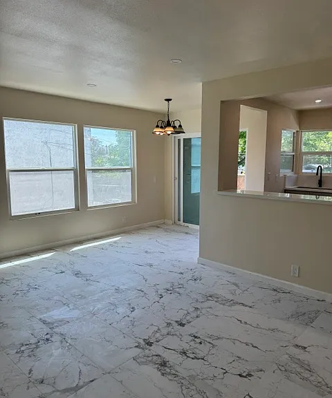 Living room, dining room, open floor plan
