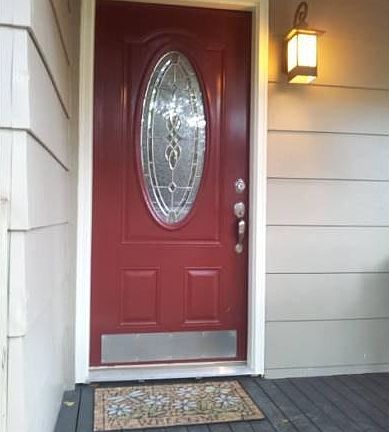 Cheery front entrance