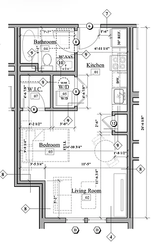 Floor plan Studio 2350