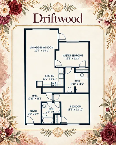 Floor plan Driftwood-Open Concept