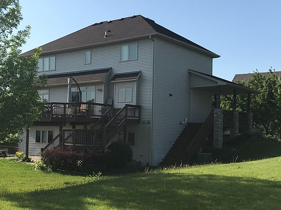 Stairs to the back yard