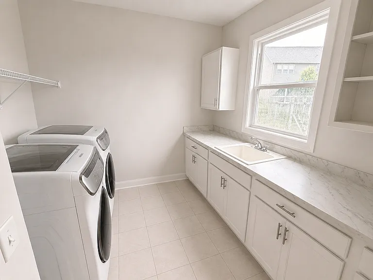 Laundry room on the first floor