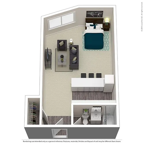 Floor plan Studio A