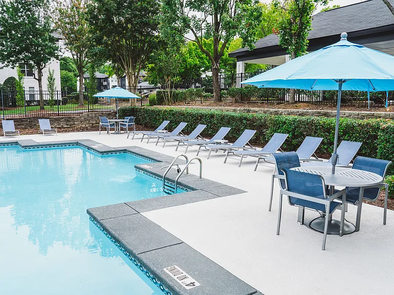 Lounge by our beautifully renovated pool