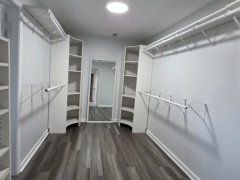 Massive walk-in Closet with built-in organization space